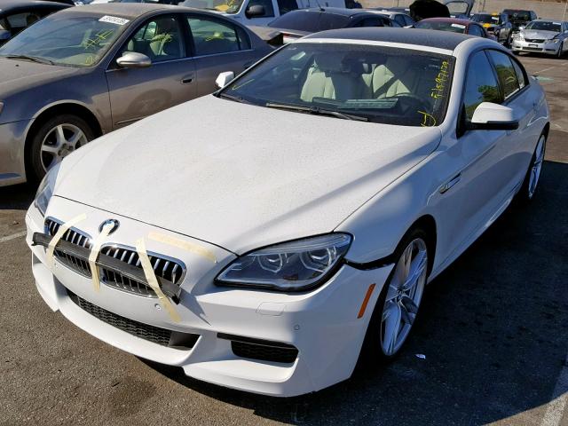 WBA6D0C59GD927889 - 2016 BMW 640 I GRAN WHITE photo 2