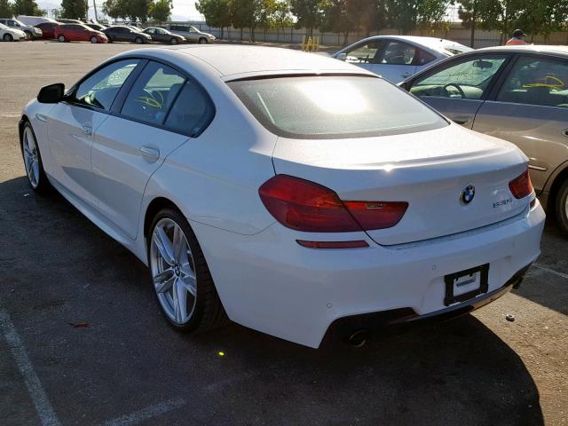 WBA6D0C59GD927889 - 2016 BMW 640 I GRAN WHITE photo 3