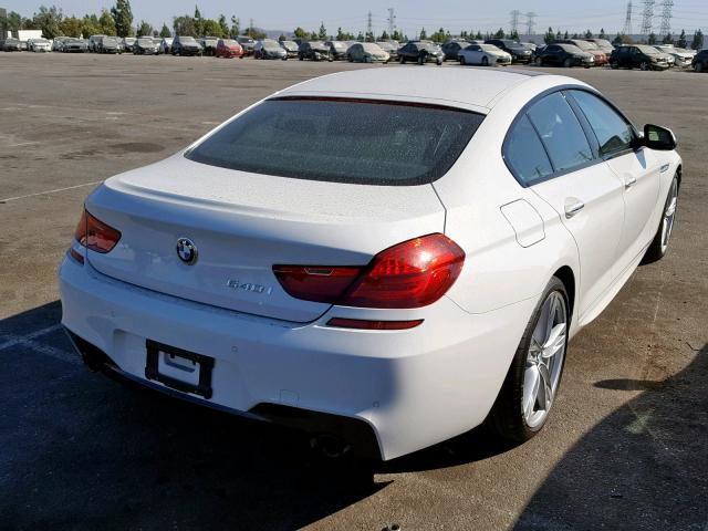 WBA6D0C59GD927889 - 2016 BMW 640 I GRAN WHITE photo 4
