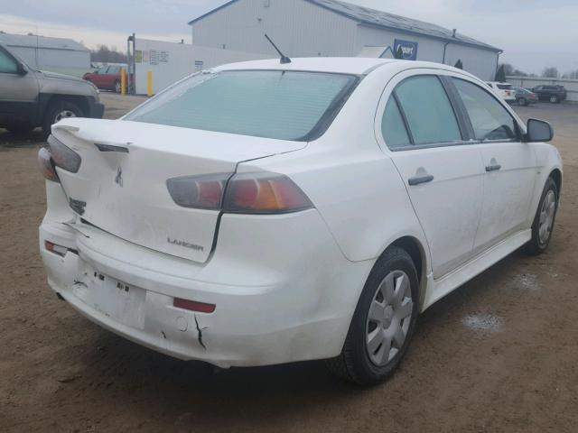 JA32U1FU0AU022442 - 2010 MITSUBISHI LANCER DE WHITE photo 4