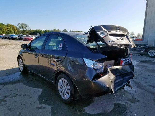 KNAFU4A21B5435232 - 2011 KIA FORTE EX GRAY photo 3