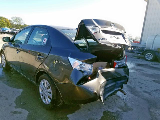 KNAFU4A21B5435232 - 2011 KIA FORTE EX GRAY photo 9