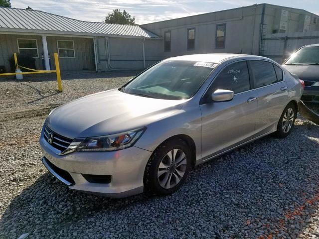 1HGCR2F37DA281120 - 2013 HONDA ACCORD LX SILVER photo 2