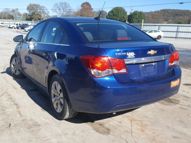 1G1PC5SH2C7272219 - 2012 CHEVROLET CRUZE LS BLUE photo 3