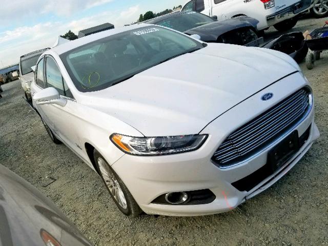 3FA6P0PU0ER330507 - 2014 FORD FUSION SE WHITE photo 1