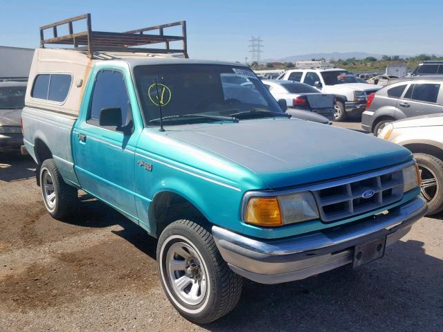 1FTCR10A1PPB00272 - 1993 FORD RANGER GREEN photo 1