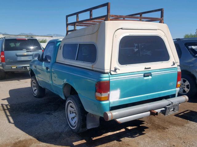 1FTCR10A1PPB00272 - 1993 FORD RANGER GREEN photo 3