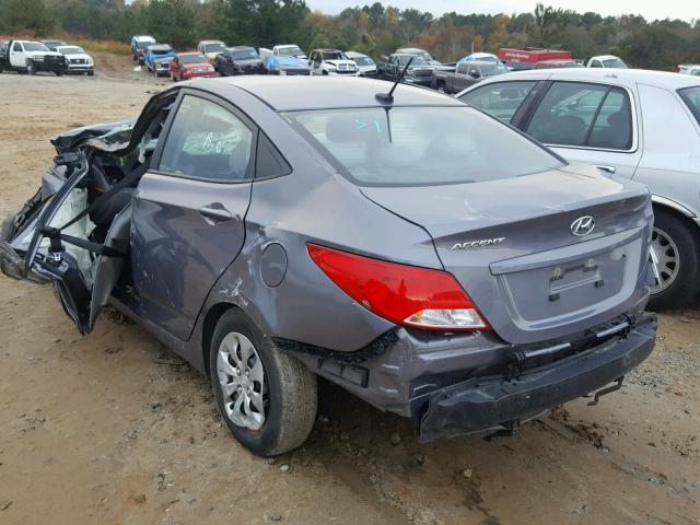 KMHCT4AE3HU307331 - 2017 HYUNDAI ACCENT SE GRAY photo 3