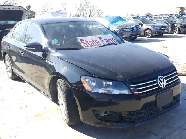 1VWBP7A37CC101610 - 2012 VOLKSWAGEN PASSAT SE BLACK photo 1