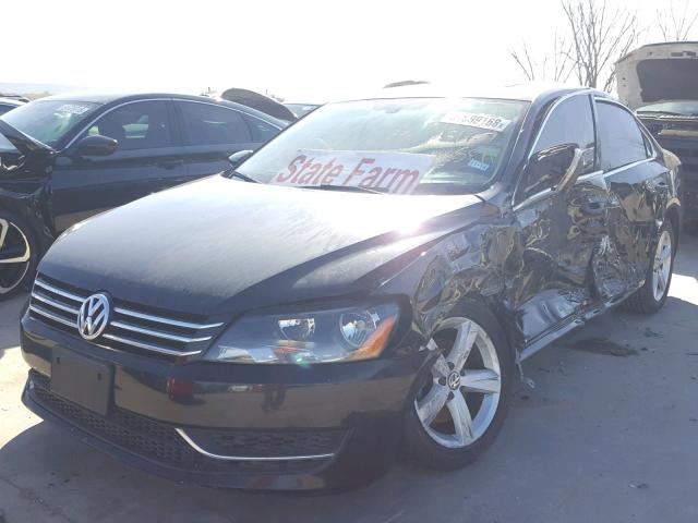 1VWBP7A37CC101610 - 2012 VOLKSWAGEN PASSAT SE BLACK photo 2