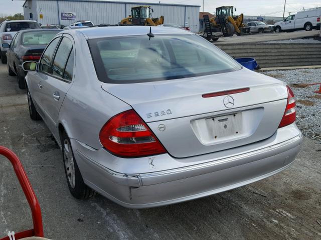 WDBUF65J04A583480 - 2004 MERCEDES-BENZ E 320 SILVER photo 3