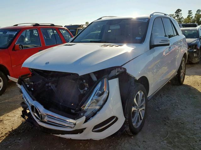 4JGDA5HB7HA938399 - 2017 MERCEDES-BENZ GLE 350 4M WHITE photo 2