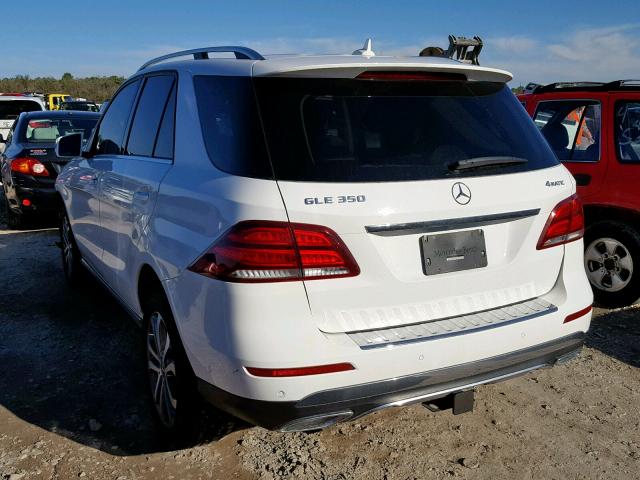 4JGDA5HB7HA938399 - 2017 MERCEDES-BENZ GLE 350 4M WHITE photo 3