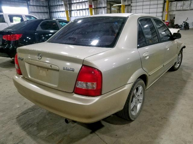 JM1BJ225030154755 - 2003 MAZDA PROTEGE DX GOLD photo 4