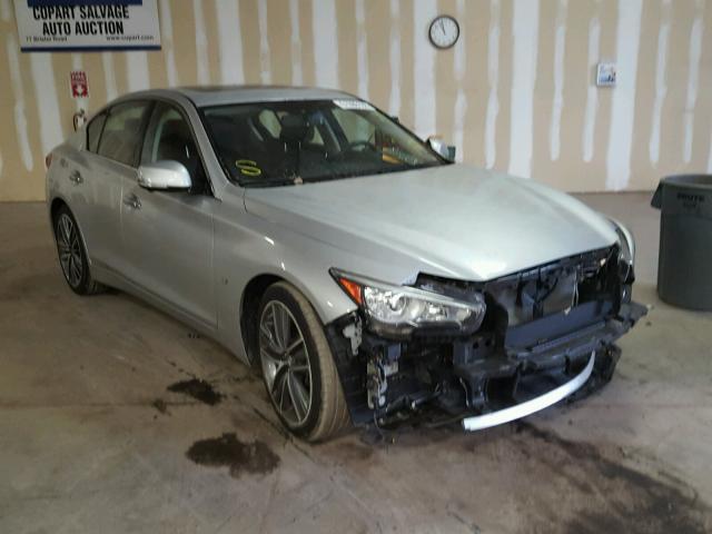 JN1BV7AR9FM400076 - 2015 INFINITI Q50 BASE SILVER photo 1