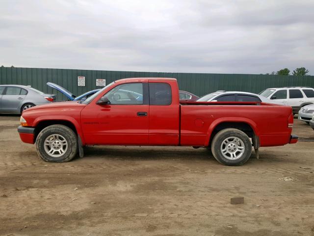 1B7GL32X62S668457 - 2002 DODGE DAKOTA SPO RED photo 9