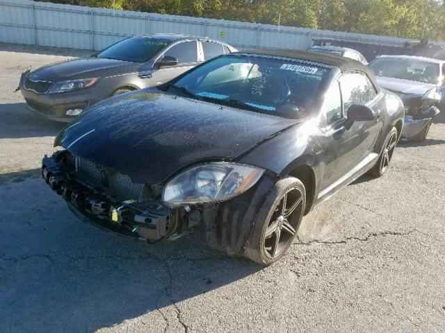 4A3AL25F07E040254 - 2007 MITSUBISHI ECLIPSE SP BLACK photo 2