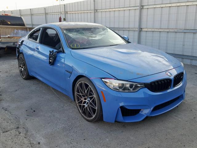 WBS3R9C51HK709768 - 2017 BMW M4 BLUE photo 1