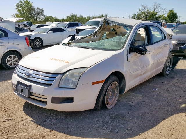 3FAHP06Z98R216046 - 2008 FORD FUSION S WHITE photo 2