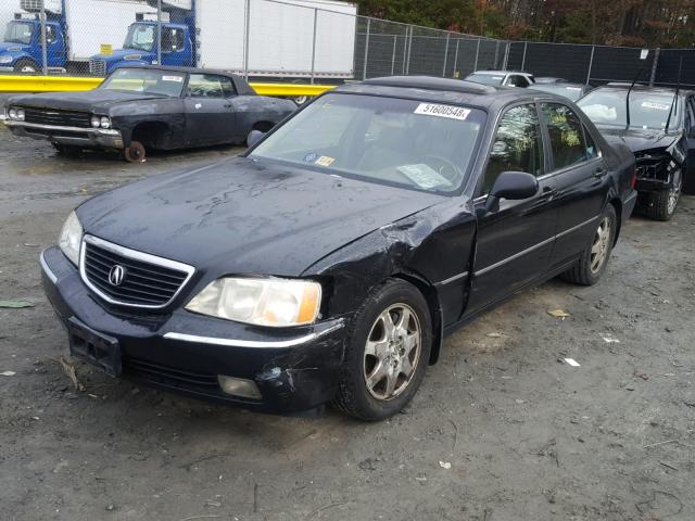 JH4KA96592C008448 - 2002 ACURA 3.5RL BLACK photo 2