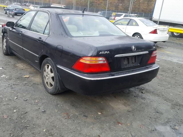 JH4KA96592C008448 - 2002 ACURA 3.5RL BLACK photo 3