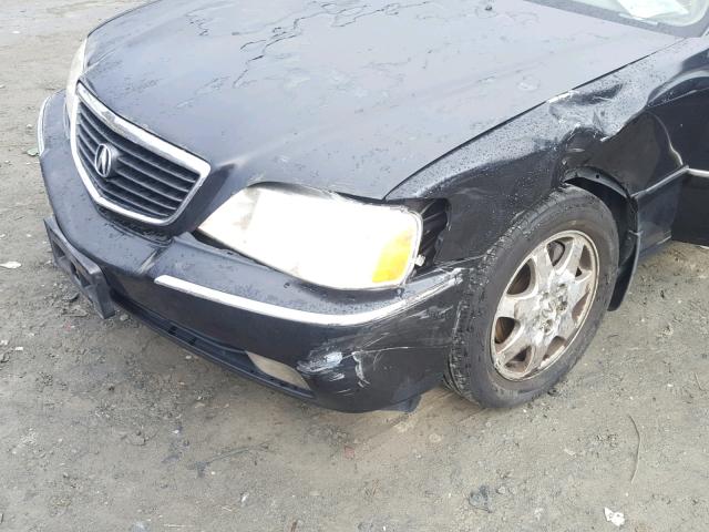 JH4KA96592C008448 - 2002 ACURA 3.5RL BLACK photo 9