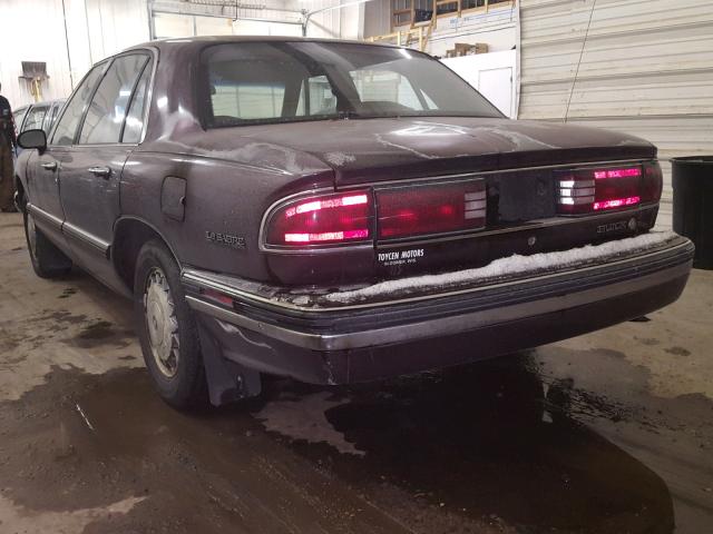 1G4HP52L2SH481596 - 1995 BUICK LESABRE CU PURPLE photo 3