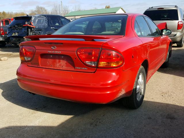 1G3NL52F23C251956 - 2003 OLDSMOBILE ALERO GL RED photo 4