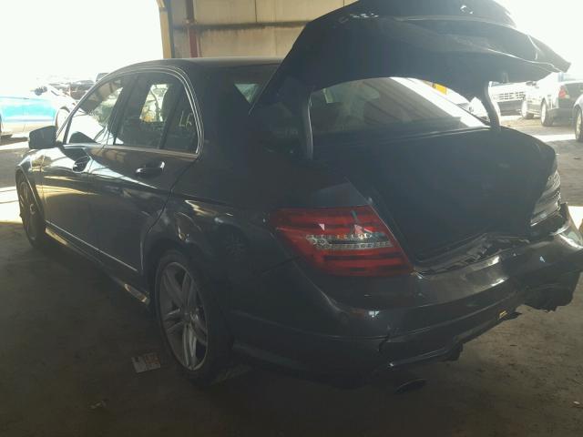 WDDGF4HBXDA778449 - 2013 MERCEDES-BENZ C 250 GRAY photo 3