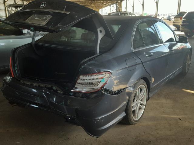 WDDGF4HBXDA778449 - 2013 MERCEDES-BENZ C 250 GRAY photo 4