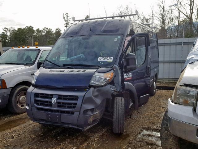 3C6TRVDG0JE128097 - 2018 RAM PROMASTER 蓝色 照片 2