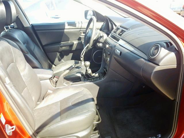 JM1BK324361416874 - 2006 MAZDA 3 S RED photo 5