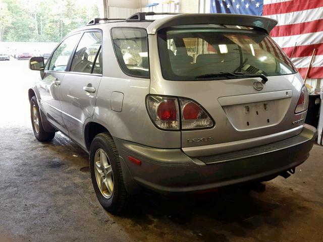 JTJHF10U610202933 - 2001 LEXUS RX 300 SILVER photo 3