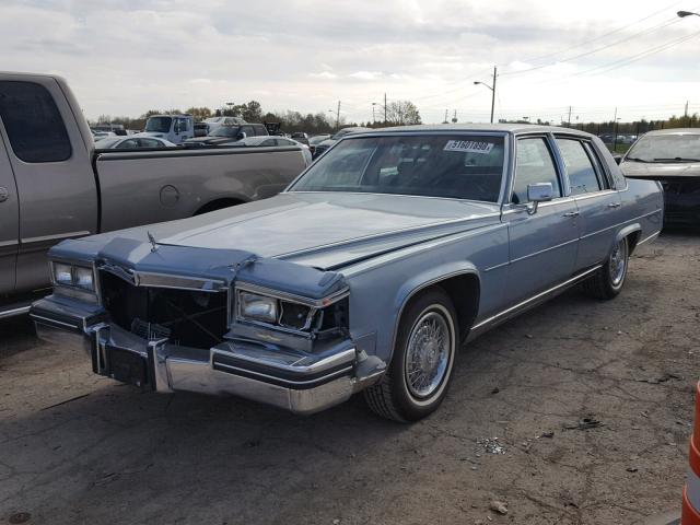 1G6DW6980F9743132 - 1985 CADILLAC FLEETWOOD BLUE photo 2