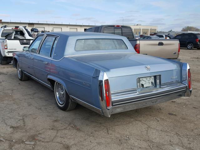 1G6DW6980F9743132 - 1985 CADILLAC FLEETWOOD BLUE photo 3