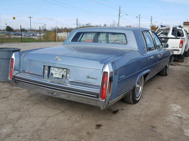 1G6DW6980F9743132 - 1985 CADILLAC FLEETWOOD BLUE photo 4