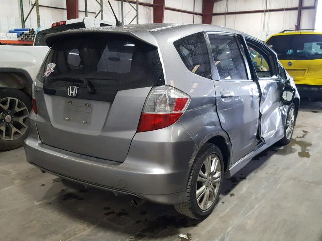 JHMGE88449S065438 - 2009 HONDA FIT SPORT SILVER photo 4