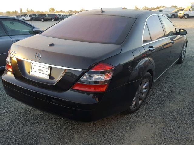 WDDNG71X87A057613 - 2007 MERCEDES-BENZ S 550 BLACK photo 4