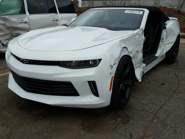 1G1FA3DX6H0130238 - 2017 CHEVROLET CAMARO LS WHITE photo 2