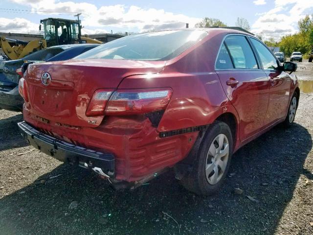 4T1BE46K67U035019 - 2007 TOYOTA CAMRY NEW RED photo 4