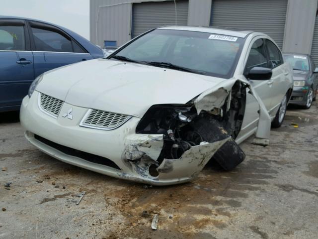 4A3AB76S35E043514 - 2005 MITSUBISHI GALANT GTS WHITE photo 2