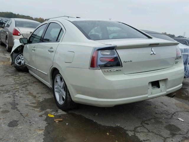 4A3AB76S35E043514 - 2005 MITSUBISHI GALANT GTS WHITE photo 3