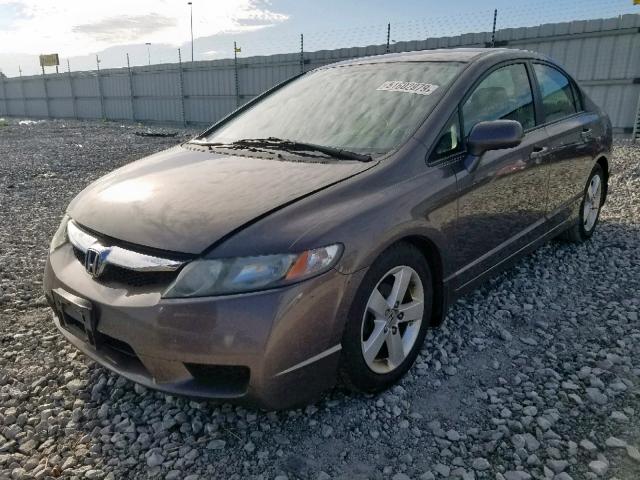 19XFA1F64AE002156 - 2010 HONDA CIVIC LX-S بني صورة 2