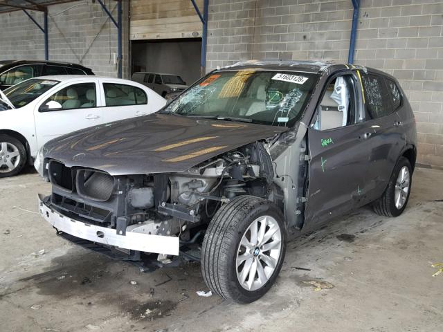 5UXWX9C51D0A27863 - 2013 BMW X3 XDRIVE2 GRAY photo 2