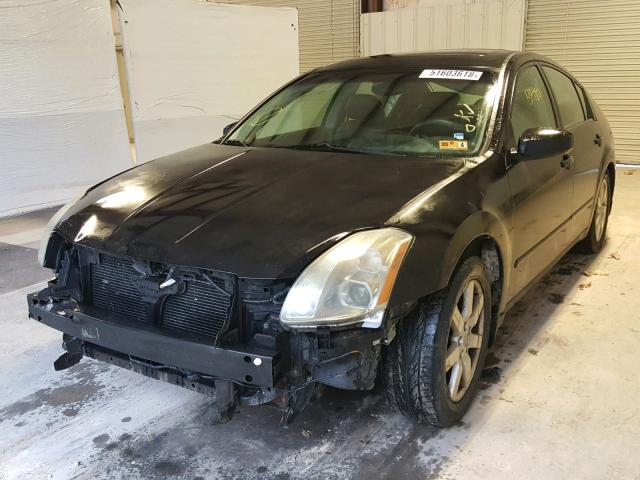 1N4BA41E04C833069 - 2004 NISSAN MAXIMA SE BLACK photo 2