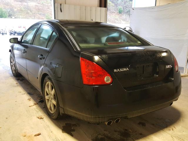 1N4BA41E04C833069 - 2004 NISSAN MAXIMA SE BLACK photo 3