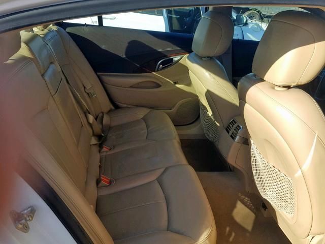 1G4GC5EG4AF178254 - 2010 BUICK LACROSSE C WHITE photo 6