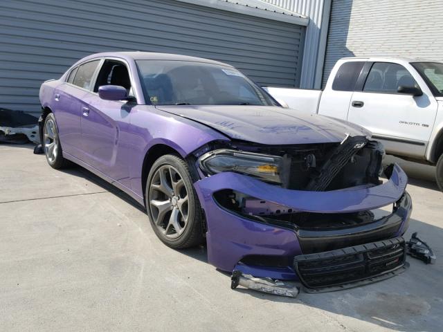 2C3CDXHG9GH140019 - 2016 DODGE CHARGER SX PURPLE photo 1