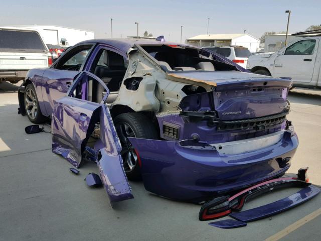 2C3CDXHG9GH140019 - 2016 DODGE CHARGER SX PURPLE photo 3