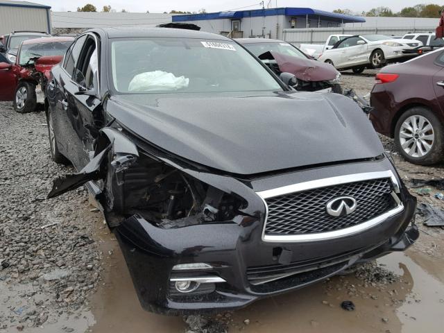 JN1BV7ARXEM691220 - 2014 INFINITI Q50 BASE BLACK photo 1